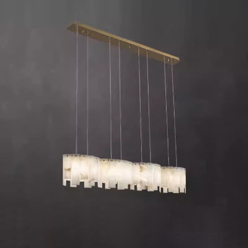 Avvinel Modern Luxury Minimalist Alabaster Chandelier - Neutralighting
