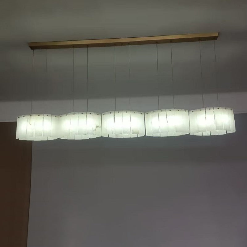 Avvinel Modern Luxury Minimalist Alabaster Chandelier - Neutralighting