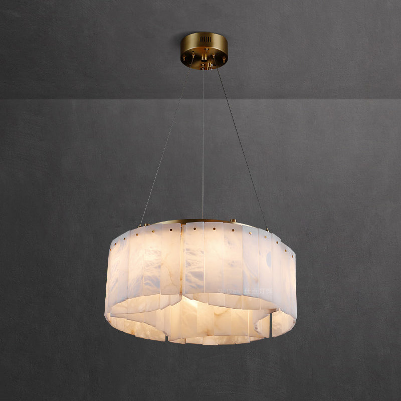 Avvinel Modern Luxury Minimalist Alabaster Chandelier - Neutralighting
