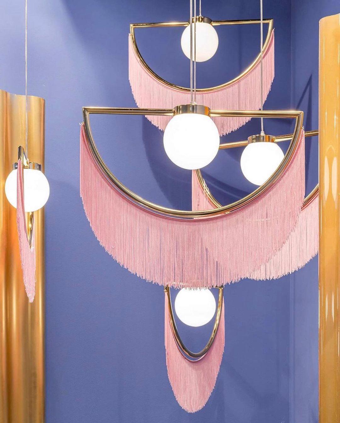 Solara Lampe suspendue en tissu à franges style globe rétro bohème - Neutralighting