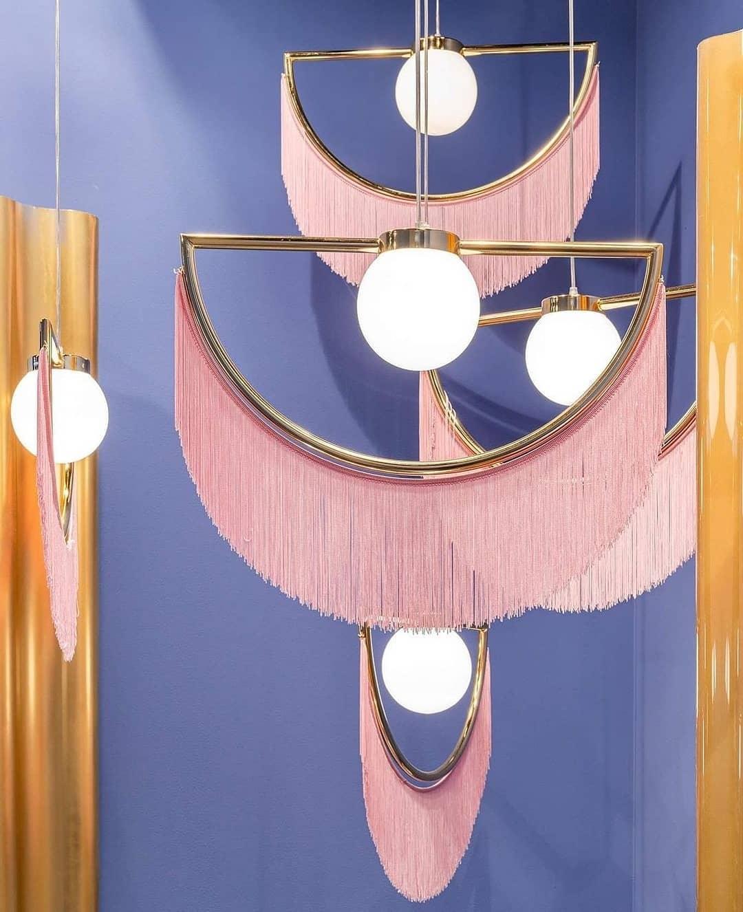 Solara Lampe suspendue en tissu à franges style globe rétro bohème - Neutralighting