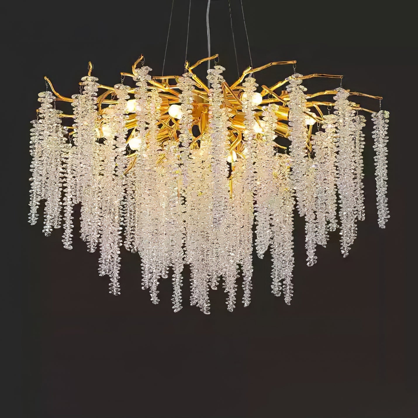 Solara Chandelier Fleur de Glycine en Cristal - Neutralighting