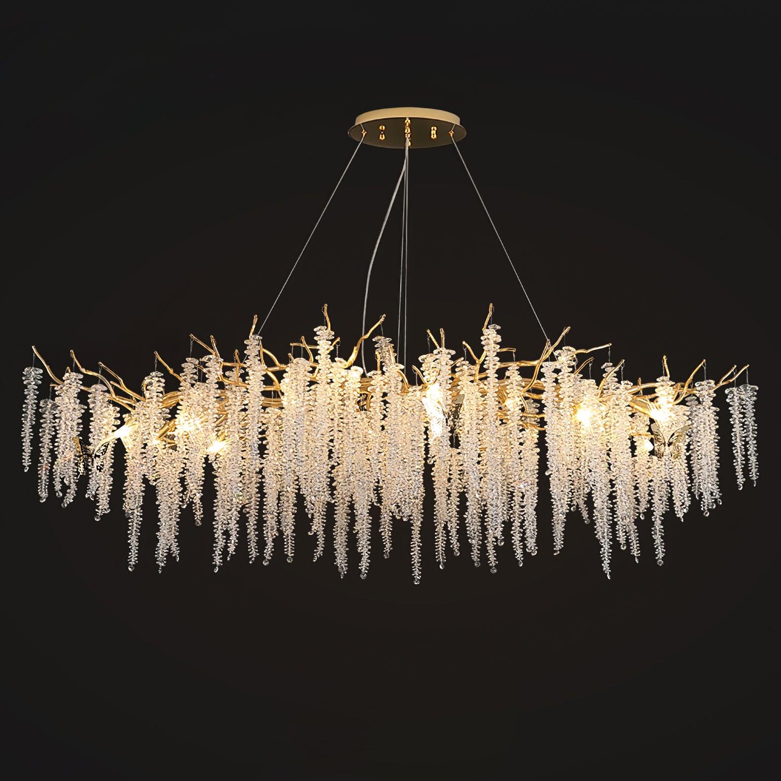 Solara Chandelier Fleur de Glycine en Cristal - Neutralighting