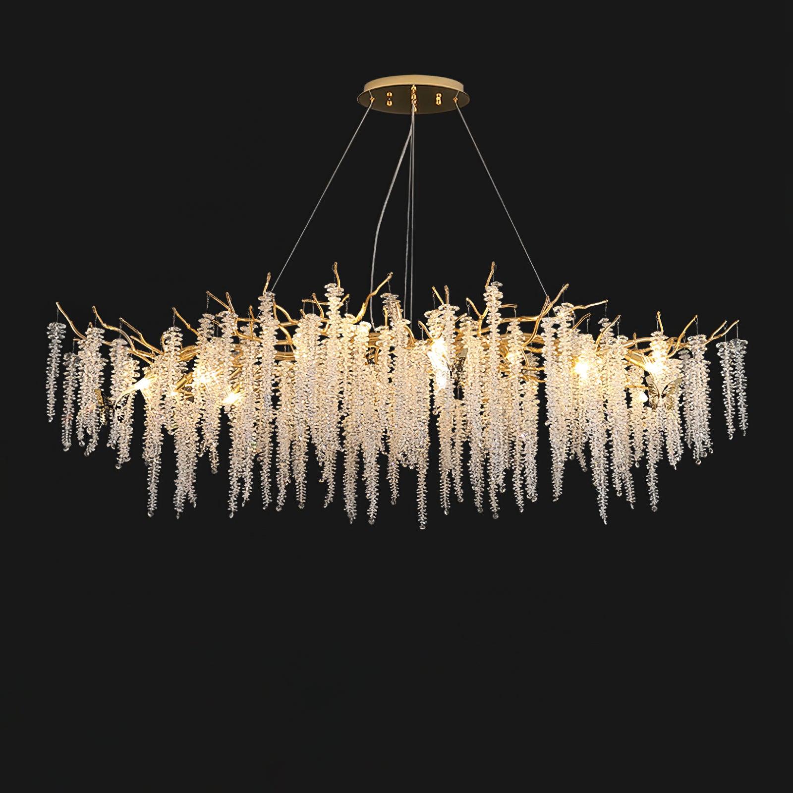 Solara Chandelier Fleur de Glycine en Cristal - Neutralighting