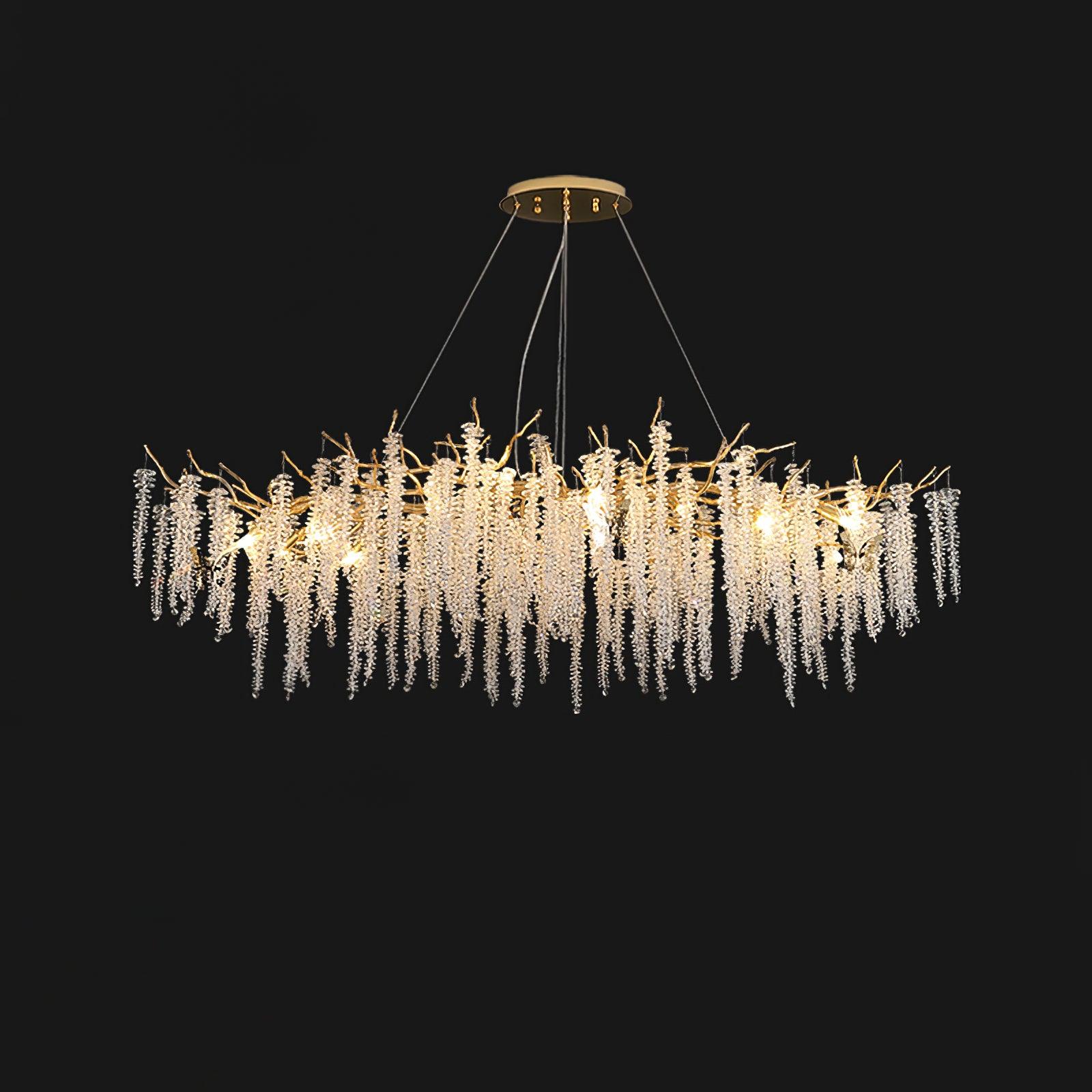 Solara Chandelier Fleur de Glycine en Cristal - Neutralighting
