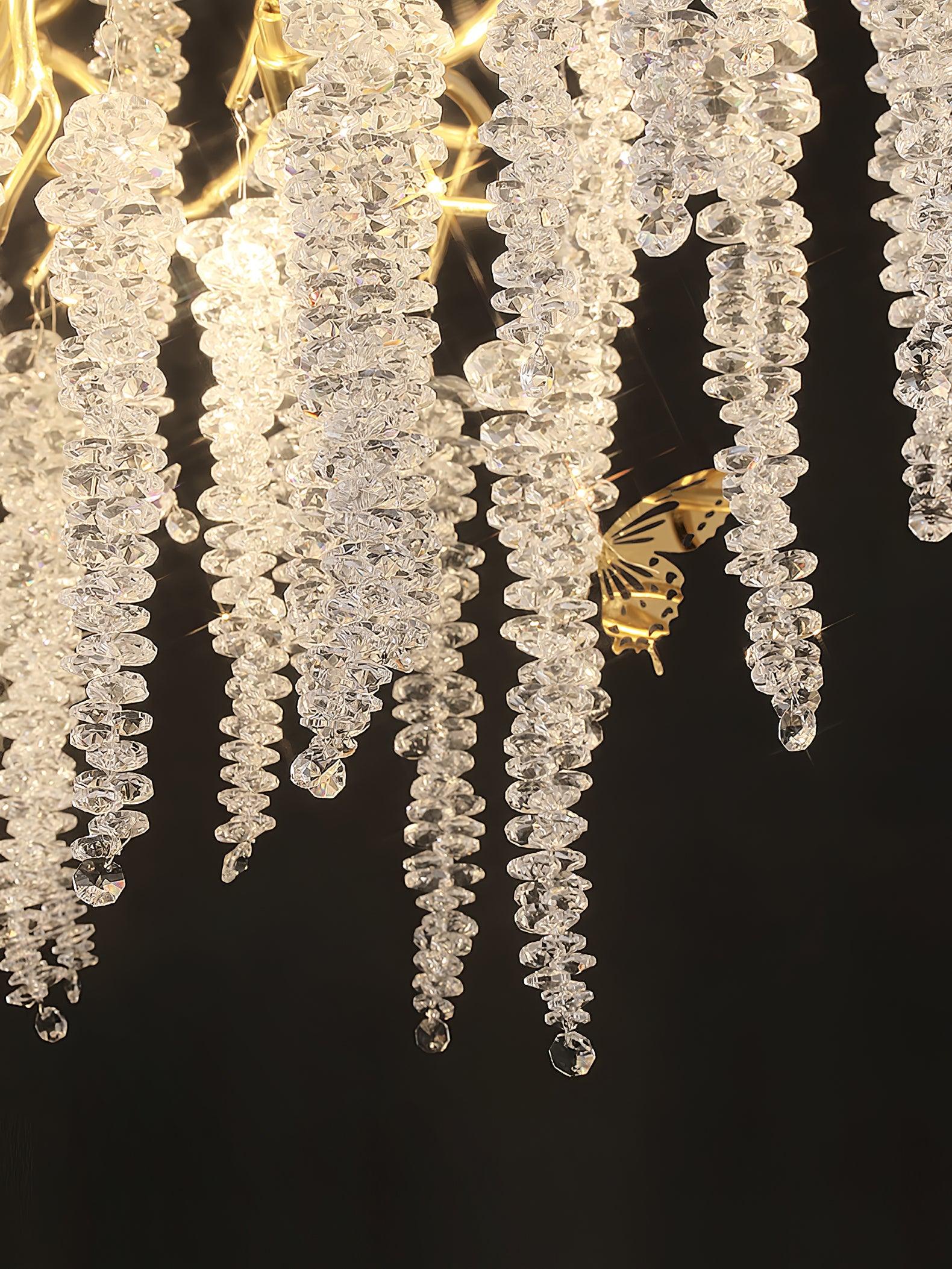 Solara Chandelier Fleur de Glycine en Cristal - Neutralighting