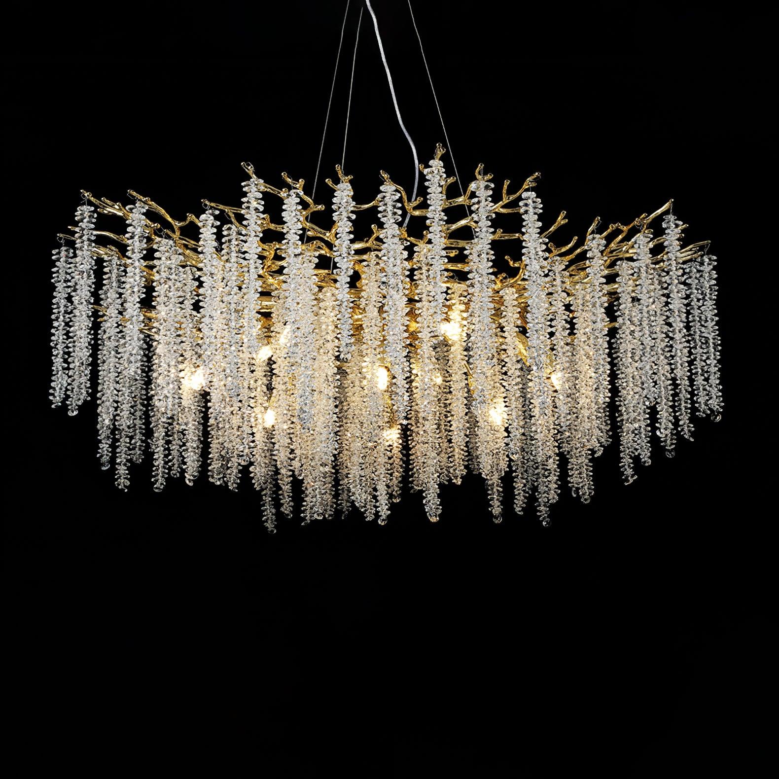 Solara Chandelier Fleur de Glycine en Cristal - Neutralighting