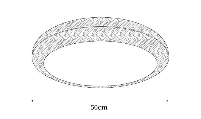Orbis Wood Wood Grain Round Ceiling Light - Letslighting