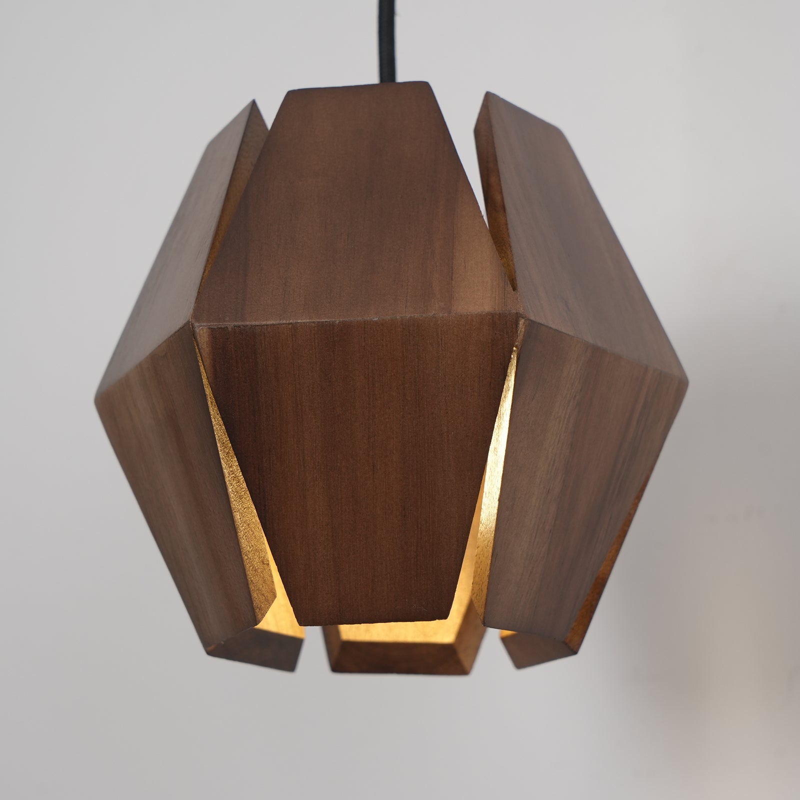 Wall Lamp Geometric Wood Shade Warm Glow Nordic Minimalist Accent - Letslighting