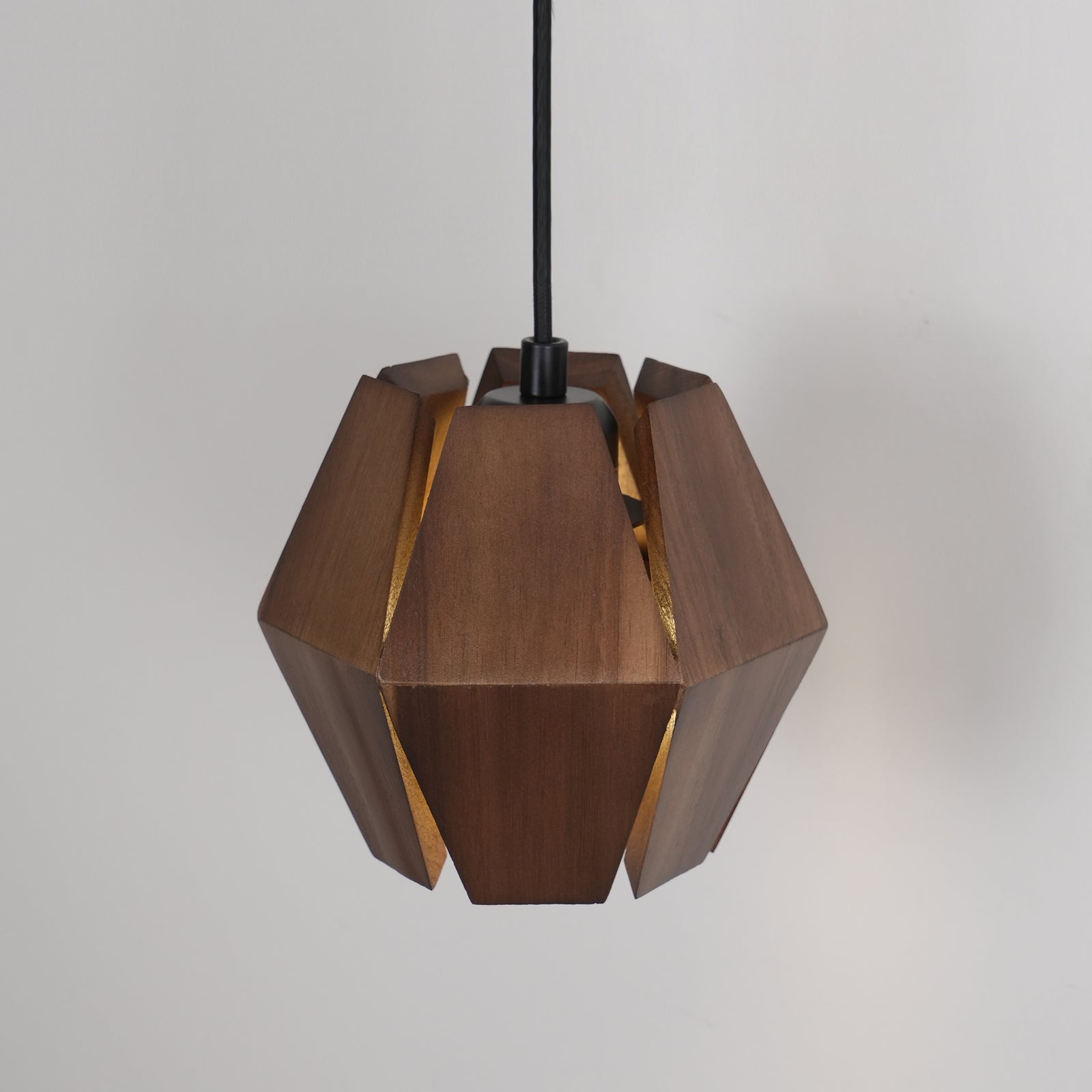 Wall Lamp Geometric Wood Shade Warm Glow Nordic Minimalist Accent - Letslighting
