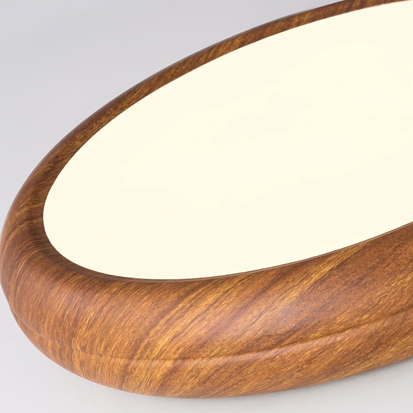 Grena Motif Bois  Plafonnier Led  Rond