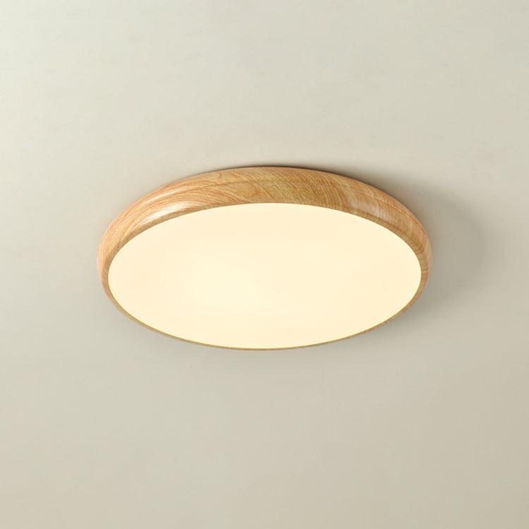 Grena Motif Bois  Plafonnier Led  Rond