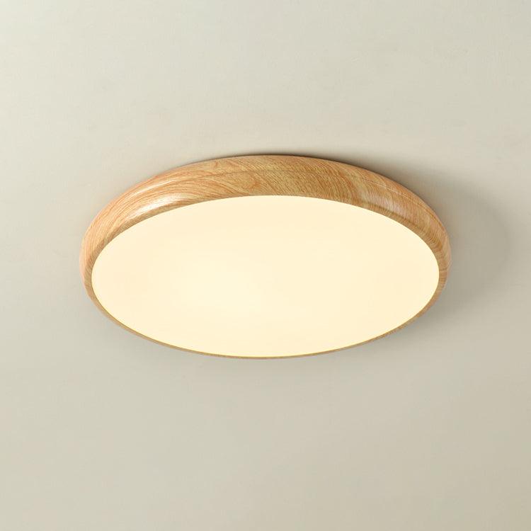 Grena Motif Bois  Plafonnier Led  Rond