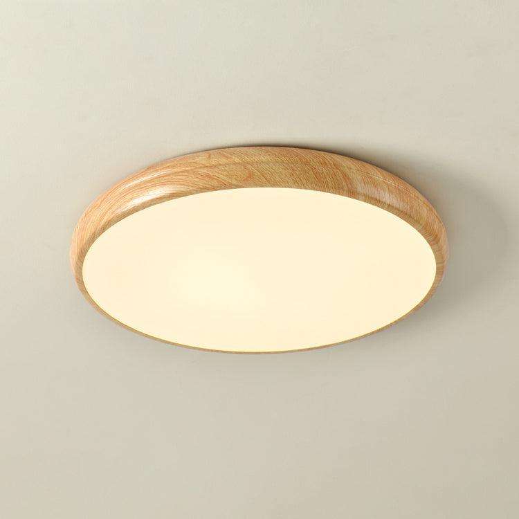 Grena Motif Bois  Plafonnier Led  Rond