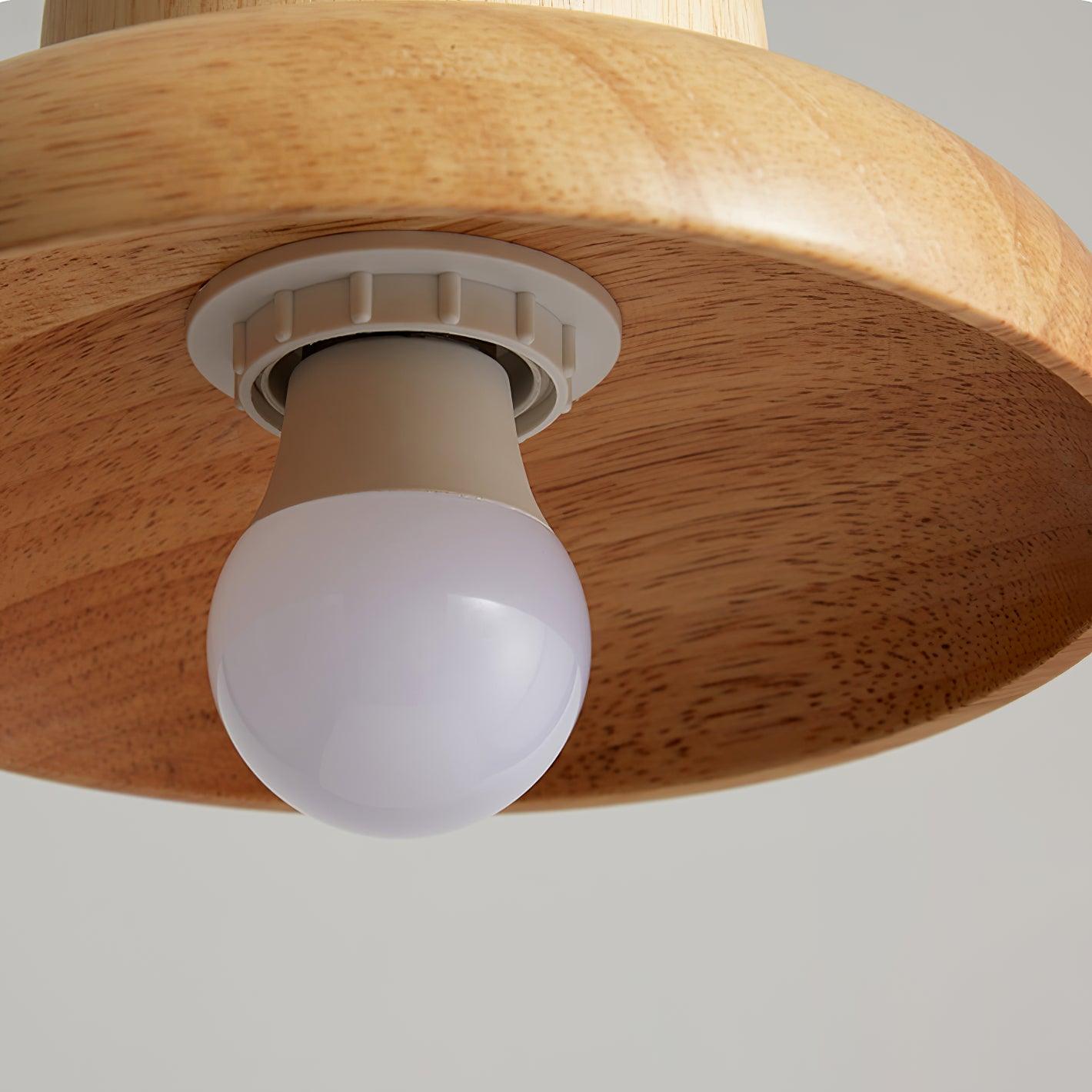 Wood Hat Pendant Lamp Curved Organic - Letslighting