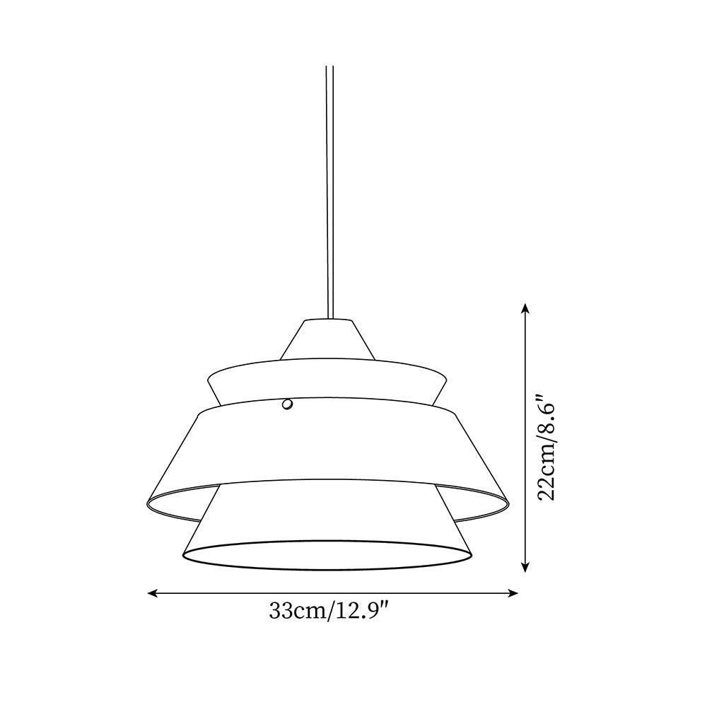 Wood Karwe Pendant Lamp Layered Wood Vintage - Letslighting