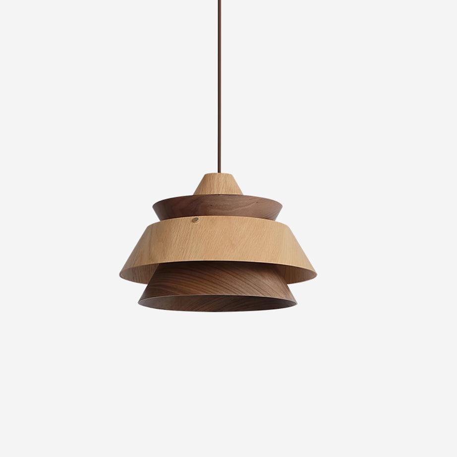 Wood Karwe Pendant Lamp Layered Wood Vintage - Letslighting