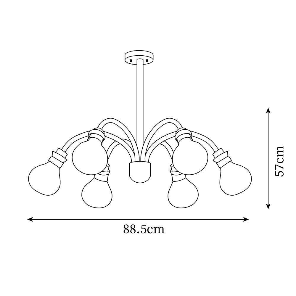 Okai Wood Hemp Rope Chandelier - Letslighting
