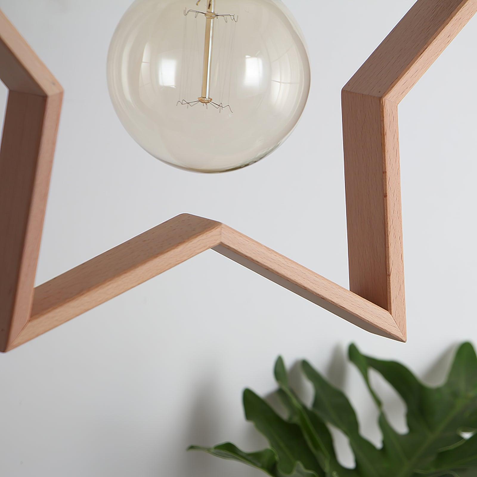 Wood Star Vintage Pendant Light - Letslighting