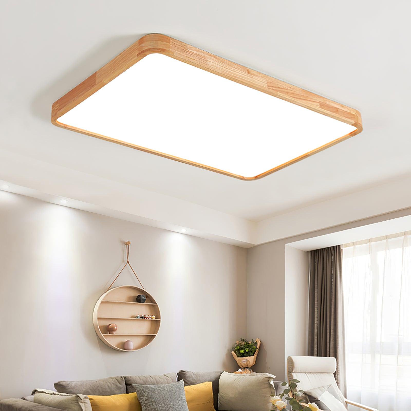 Wooden Geometric Ceiling Light - Blowlighting