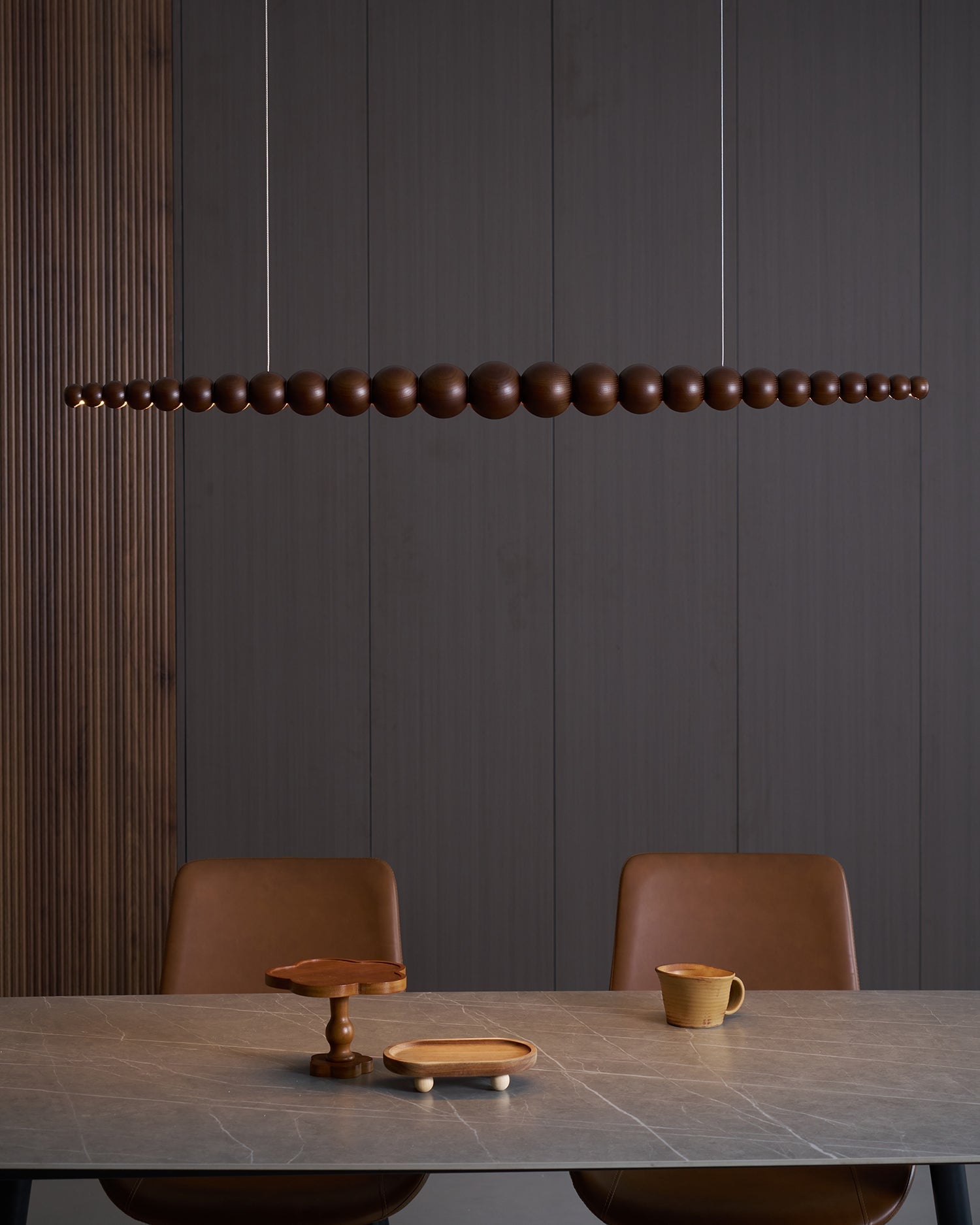 Woodline Orb Pendant Light - Blowlighting