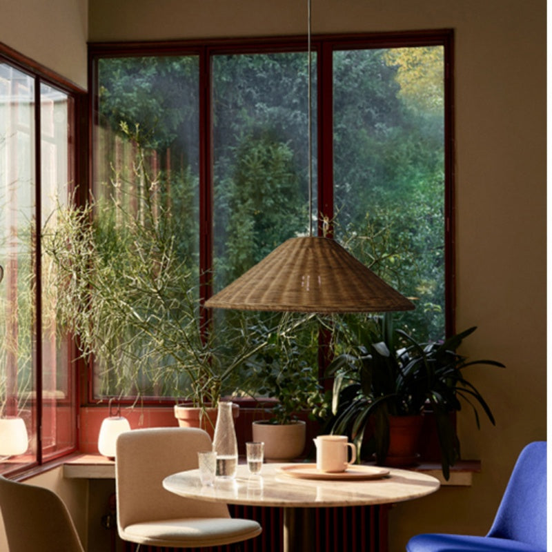 Ritta Vintage Artisanal LED Rotin Suspension Salon - Neutralighting