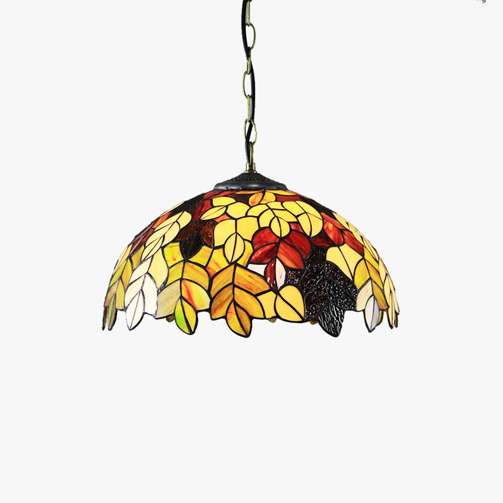 Tiffany Rustique Suspension Tachée Métal Verre Salon - Neutralighting