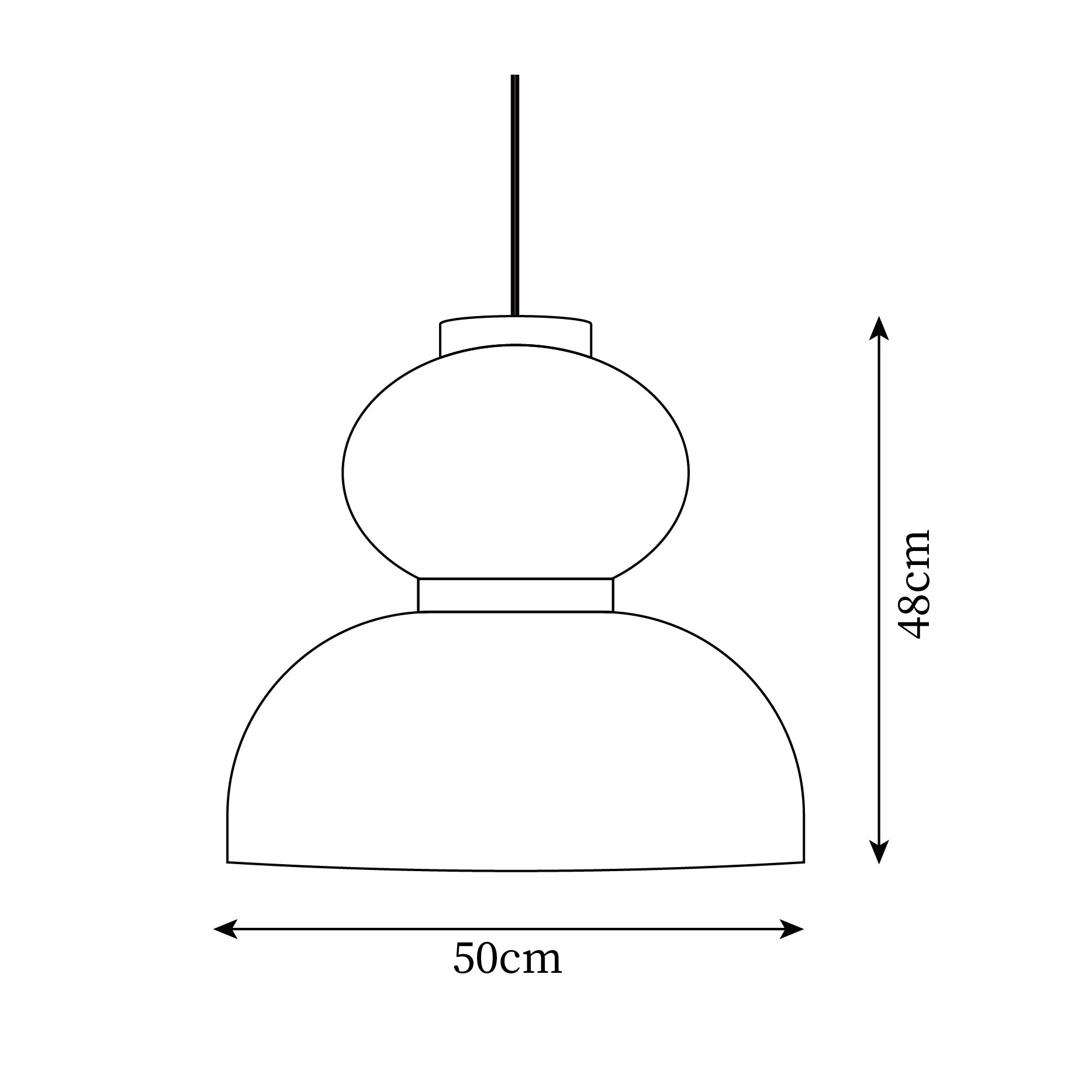 Lanterne en Papier Suspendue Xuan Tranquil - Neutralighting