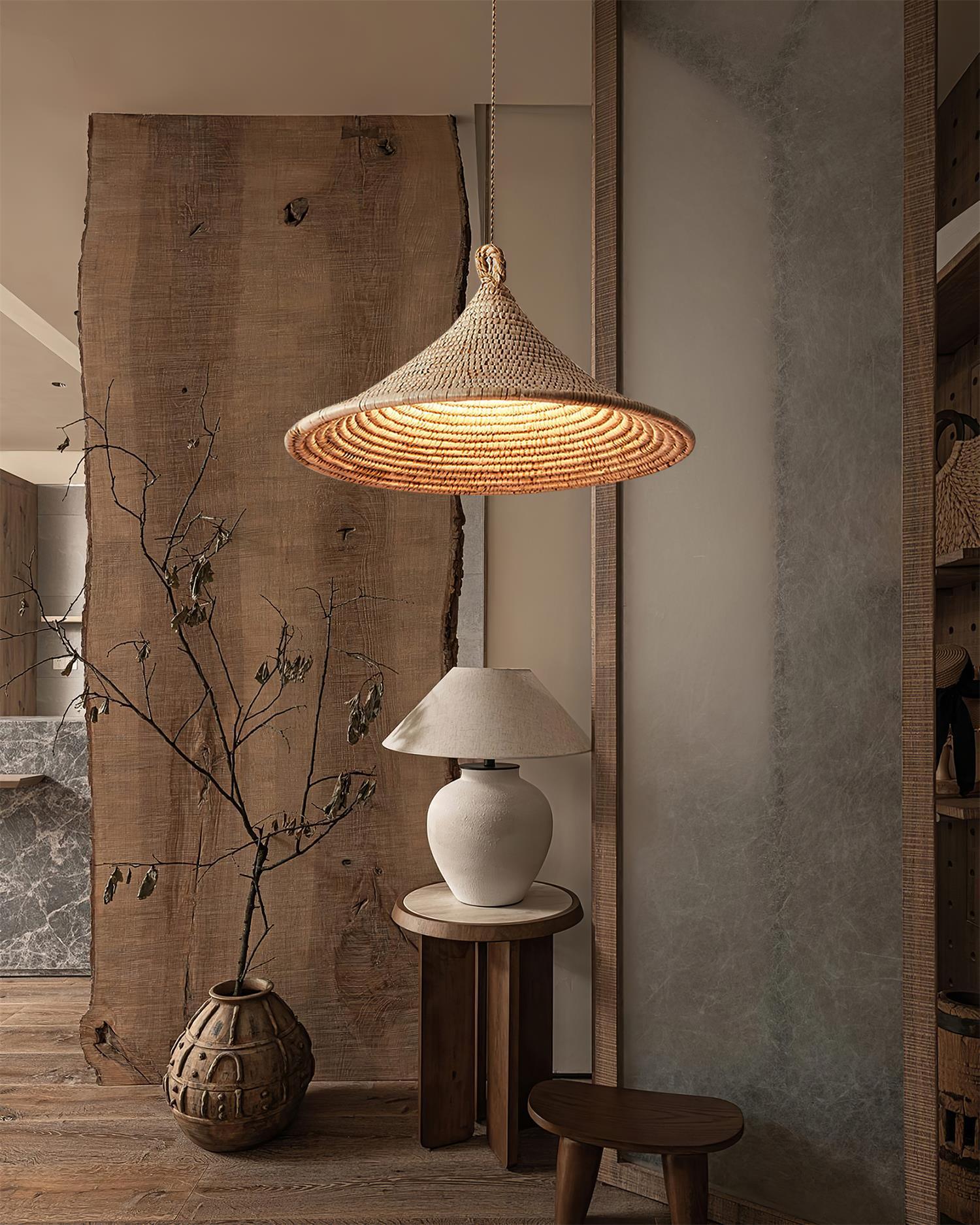 Yariah Suspension Chanvre Conique - Neutralighting