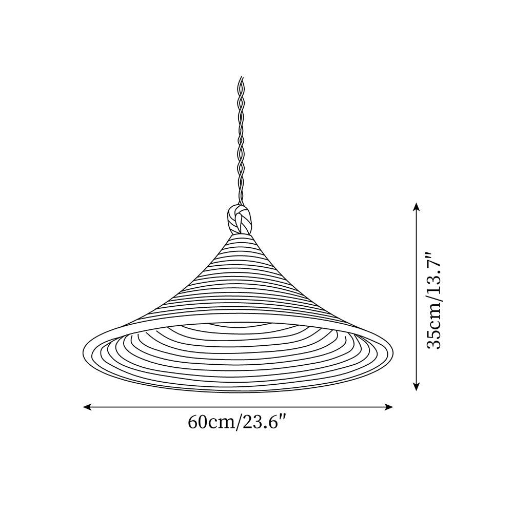 Yariah Suspension Chanvre Conique - Neutralighting
