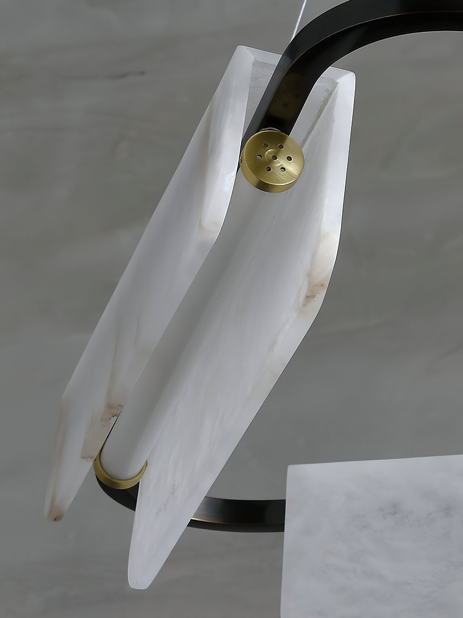 Syphaen Postmodern Luxury Metal Alabaster Chandelier - Lamp Copper