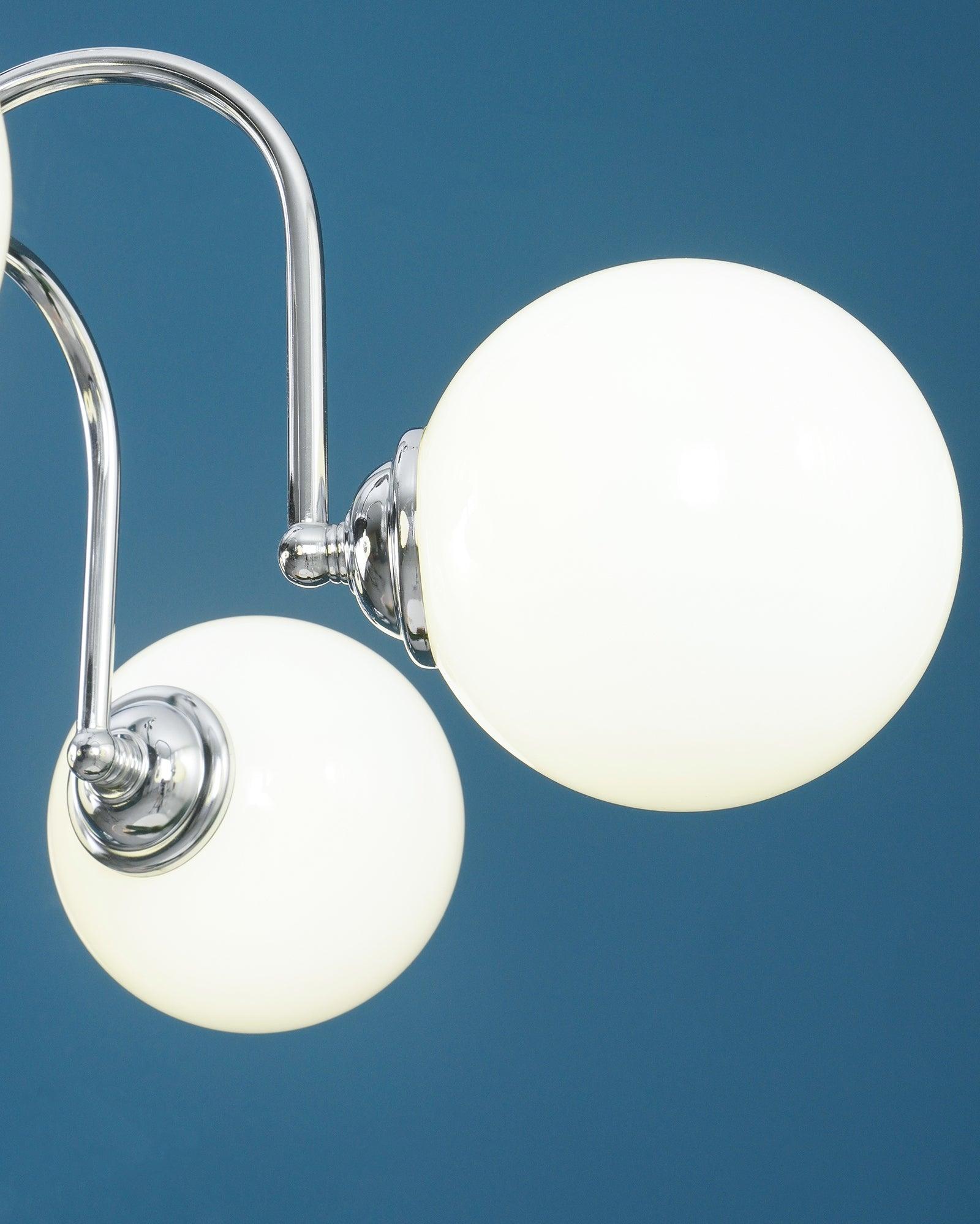 Lustra Chandelier Cadre en Tige et Blanc - Neutralighting