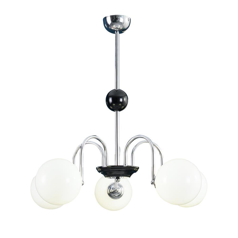 Lustra Chandelier Cadre en Tige et Blanc - Neutralighting