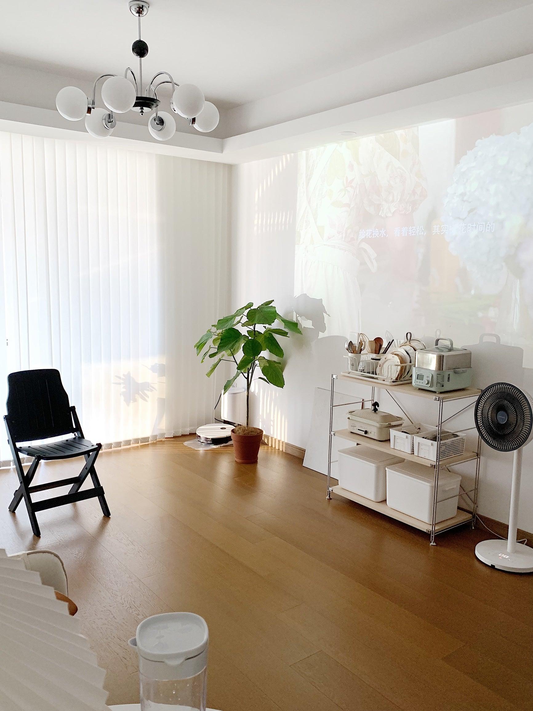 Lustra Chandelier Cadre en Tige et Blanc - Neutralighting