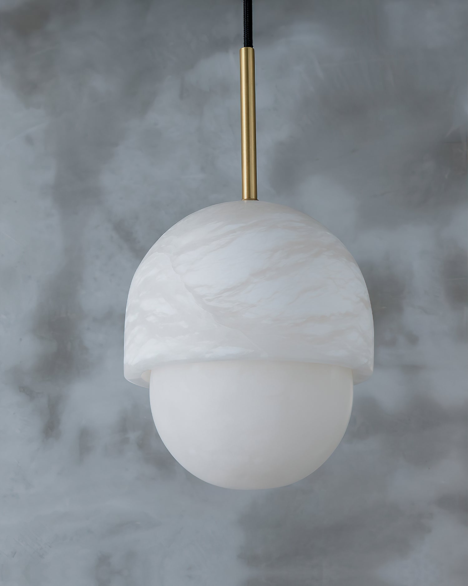 Aurzorus Modern Minimalist Art Alabaster Pendant Light - Lamp Copper