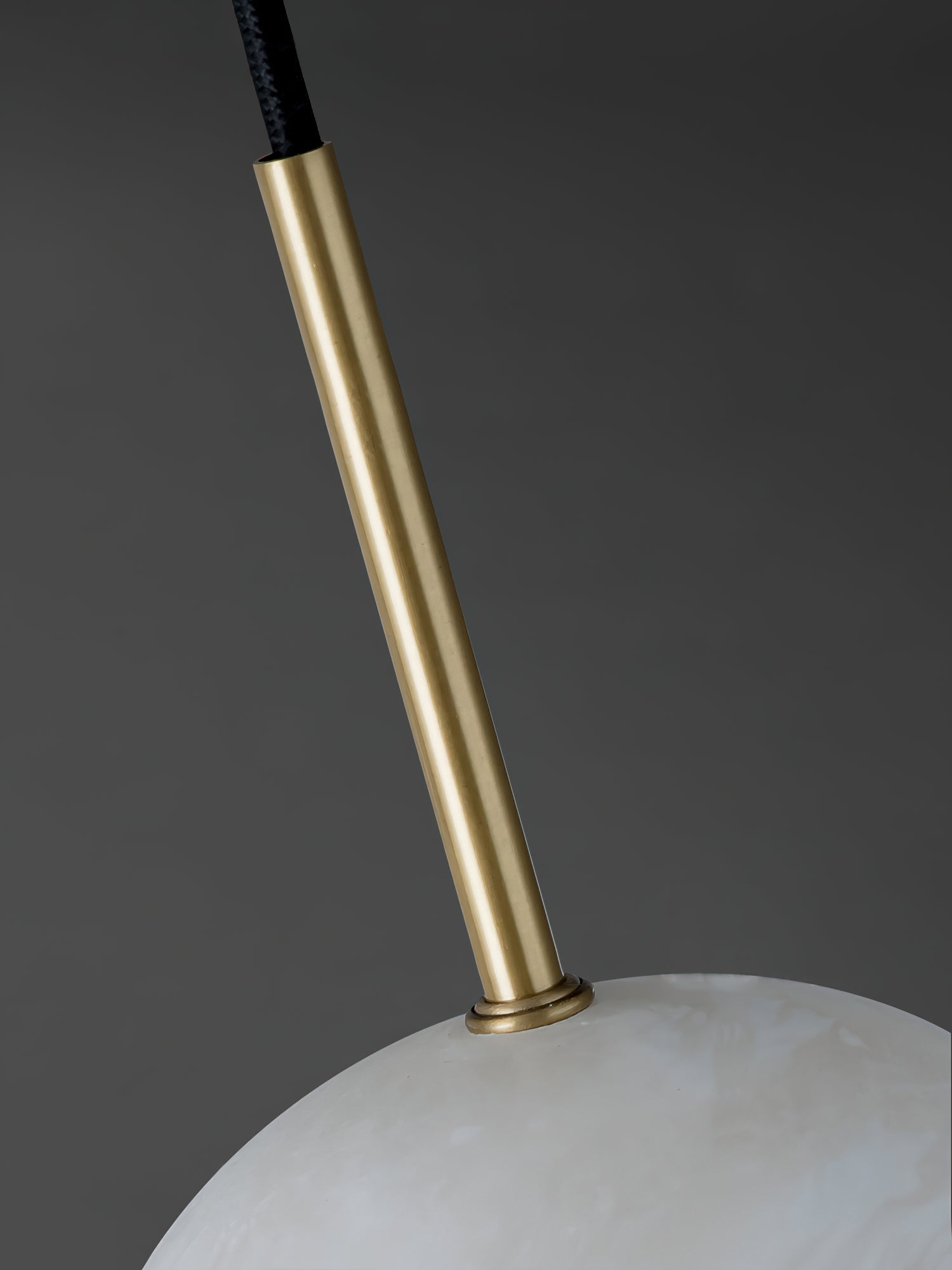 Aurzorus Modern Minimalist Art Alabaster Pendant Light - Lamp Copper