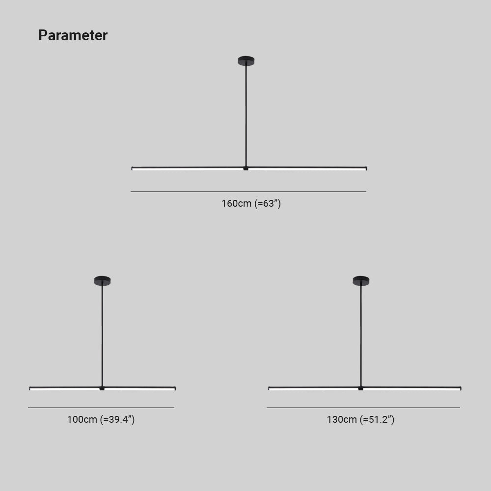 Ray Moderne LED Suspension Métal Salle à Manger Salle d'Étude - Neutralighting