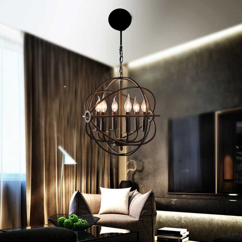 Silva Américain Lustre Métal Salon Chambre à Coucher Restaurant