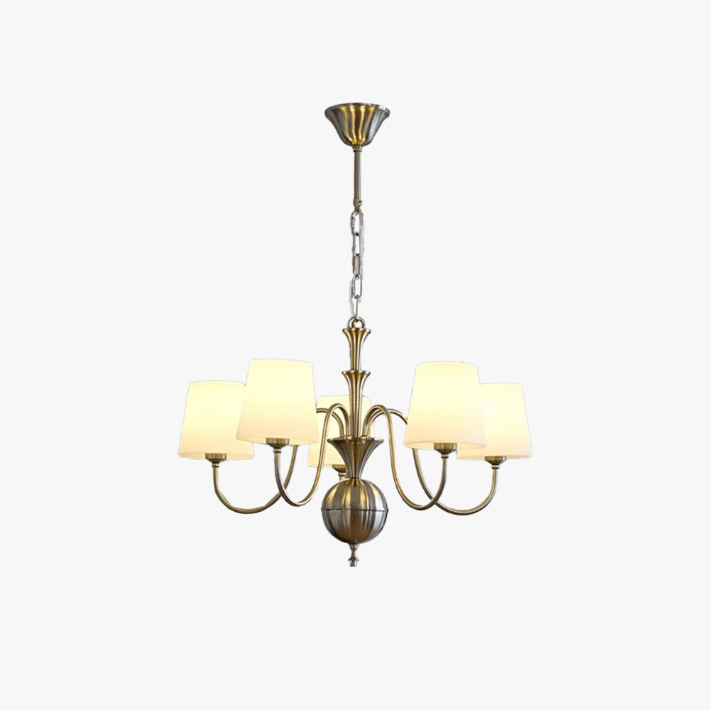 Silva Ancien Métal Verre Lustre Salle d'Étude Chambre à Coucher