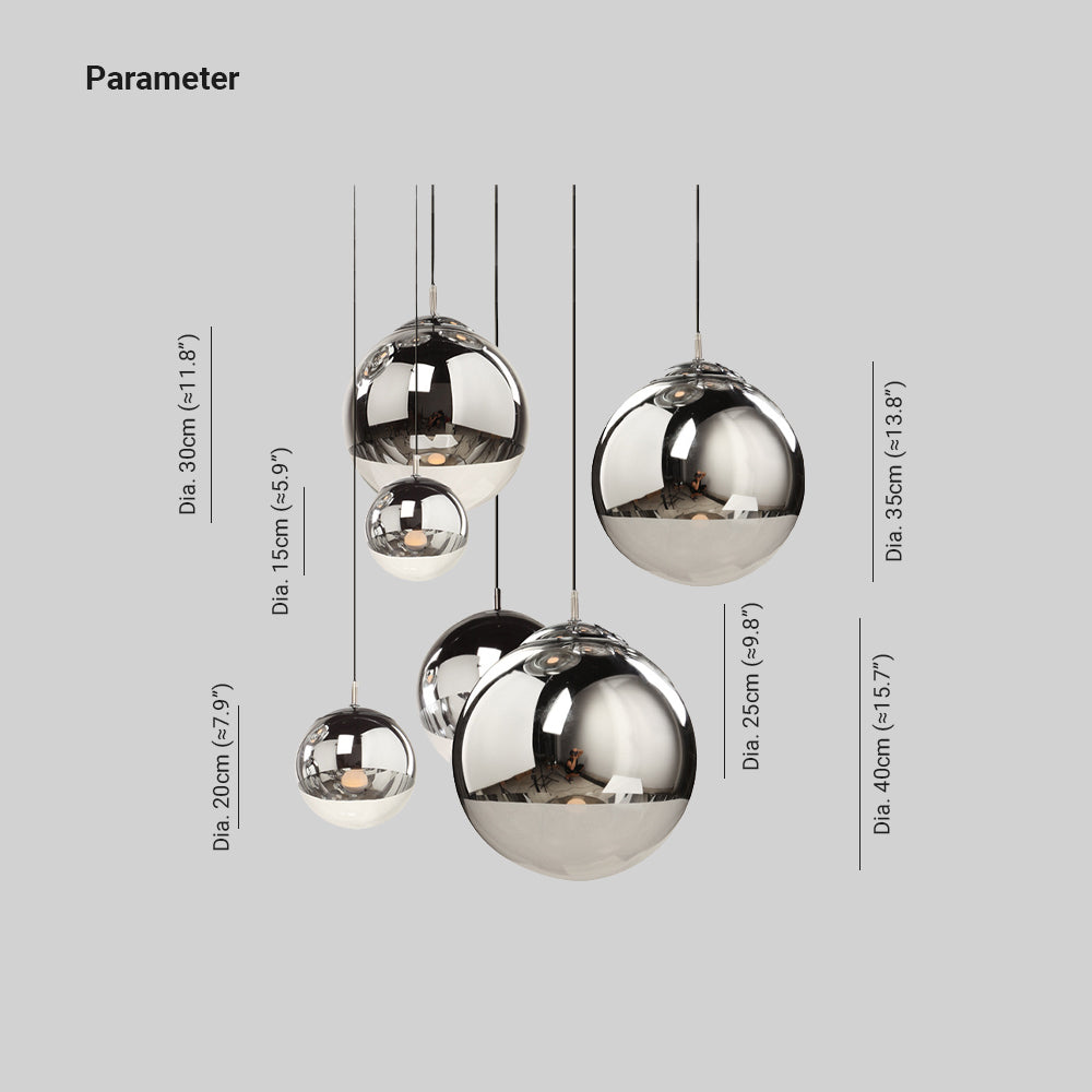 Valentina Industriel Rond Métal Verre Suspension Salon - Neutralighting