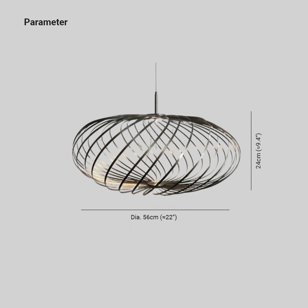 Arisha Industriel Creux Metal Suspension Salon - Neutralighting