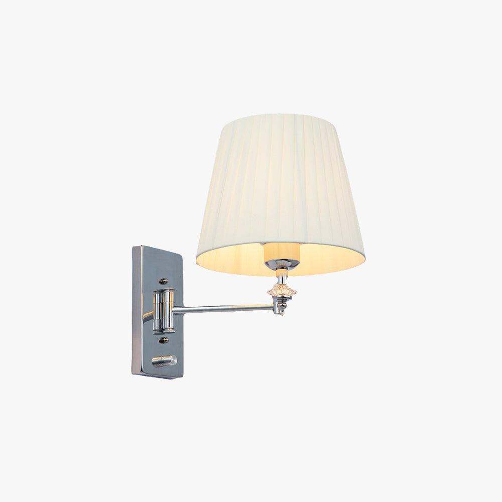 Ritta Moderne LED Intérieur Applique Murale Métal Tissu Salon Chambre à Coucher