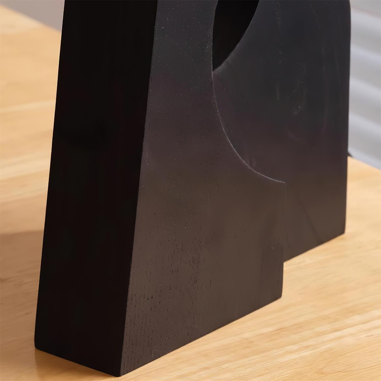 Zain Lampe de Table Plissée Papier Plissée Sculpturale en Bois - Neutralighting