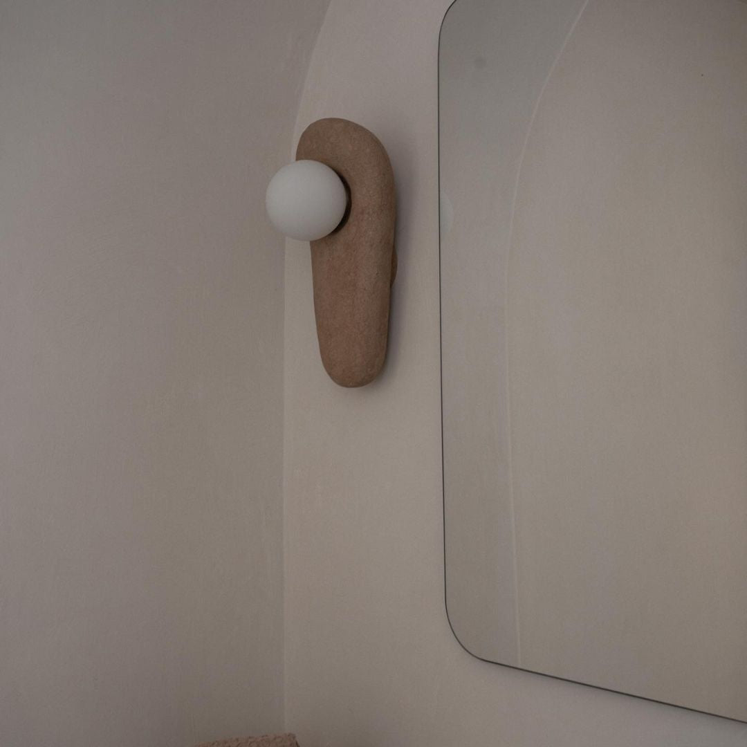 Cashae Applique Murale Résine Verre Moderne - Neutralighting