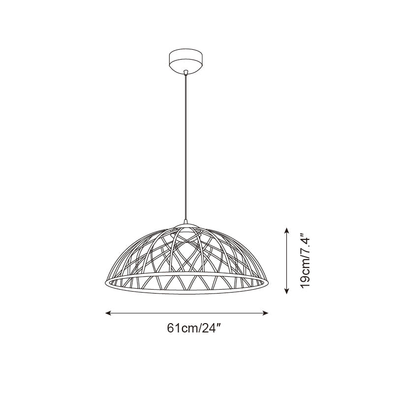 Zeela Suspension Minimaliste Bois et Verre - Neutralighting