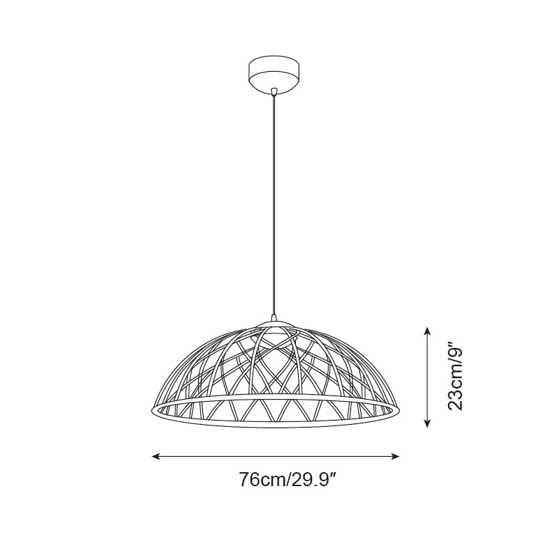 Zeela Suspension Minimaliste Bois et Verre - Neutralighting