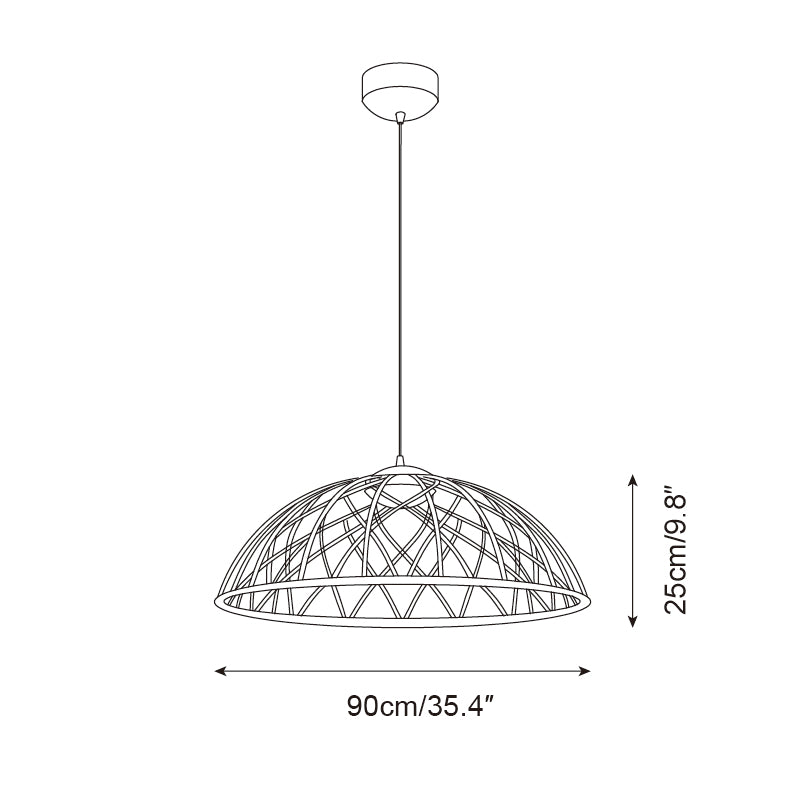 Zeela Suspension Minimaliste Bois et Verre - Neutralighting