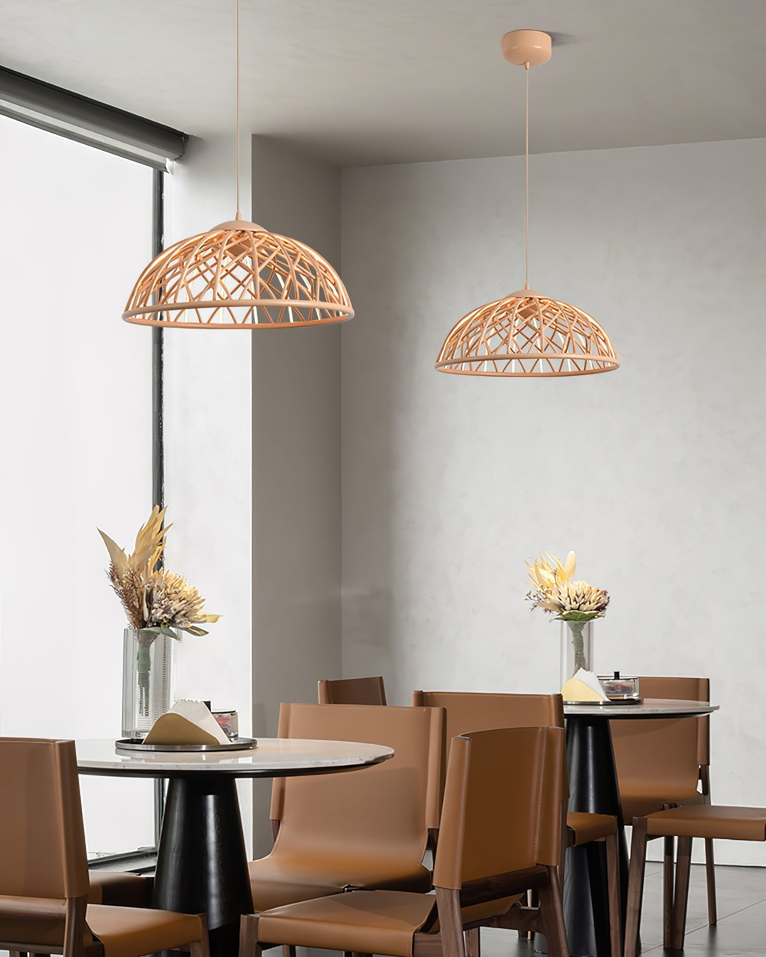 Zeela Suspension Minimaliste Bois et Verre - Neutralighting