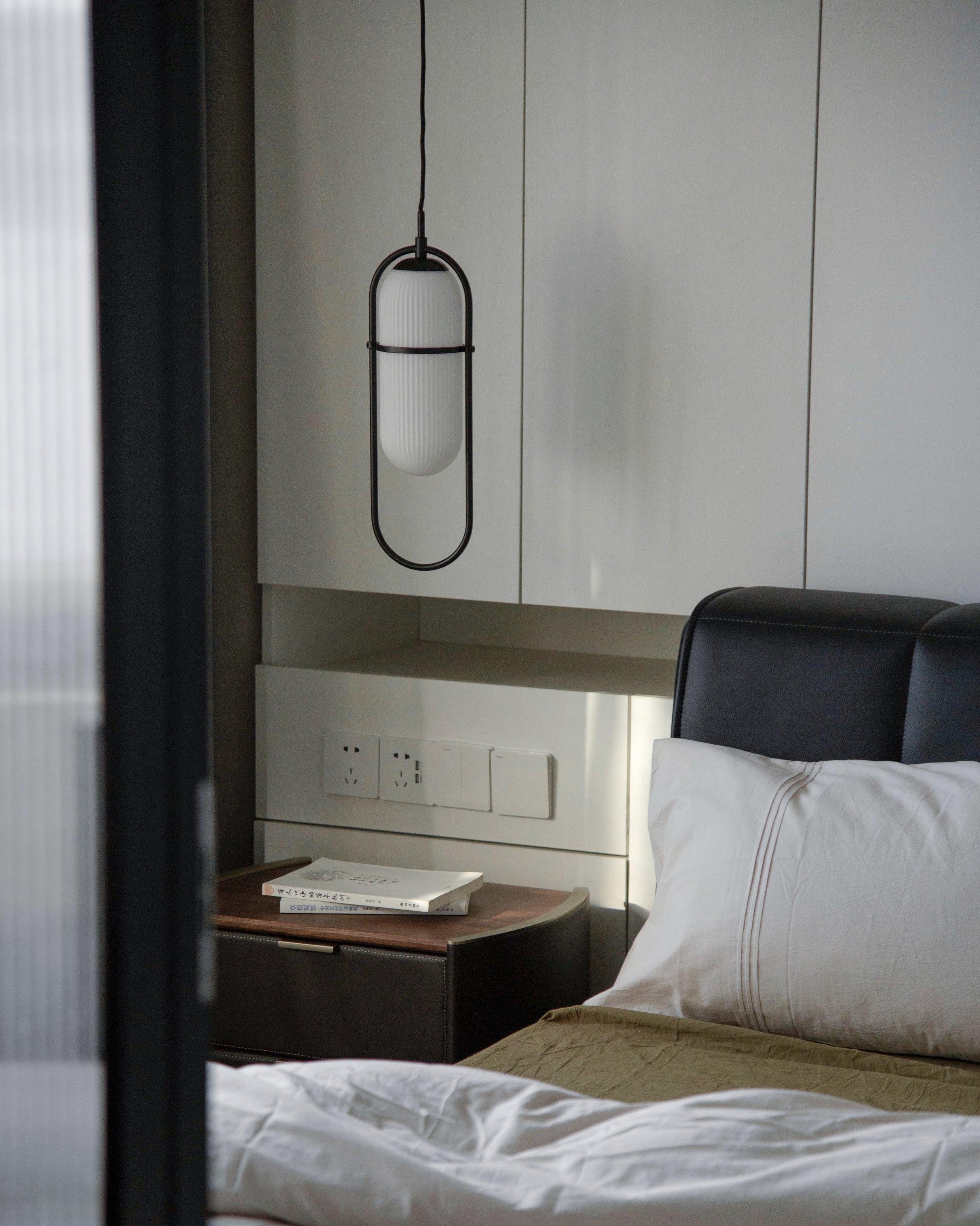 Zesta Pendant Lamp Ribbed Glass Minimalist - Letslighting