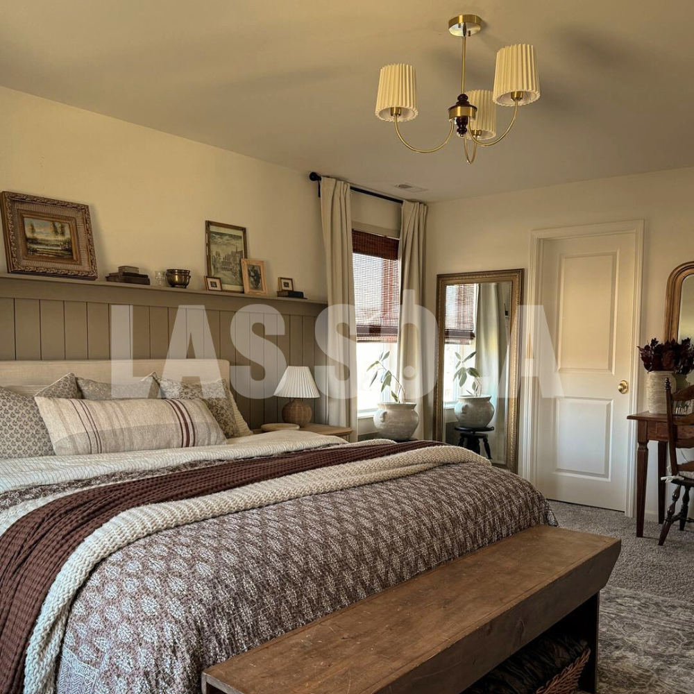 Silva Lustre Vintage, Métal/Tissu, Blanc/Vert, Salle à Manger/Salle à Séjour - Neutralighting